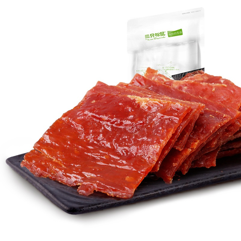 三只松鼠 肉脯 猪肉脯210g(休闲零食)