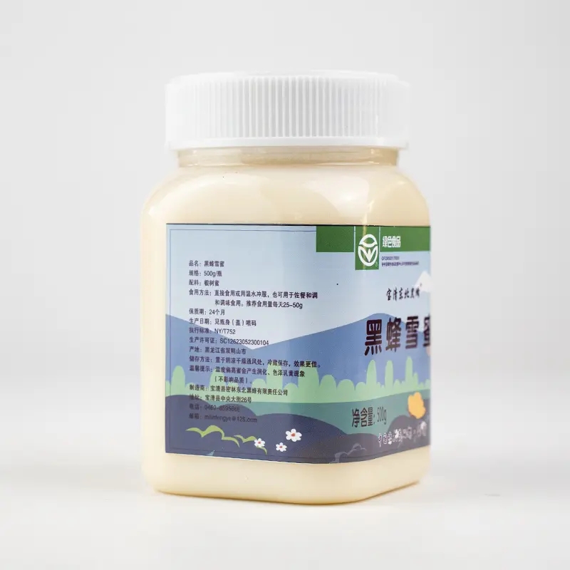 宝清东北黑蜂椴树雪蜜方瓶500g/瓶(NM)