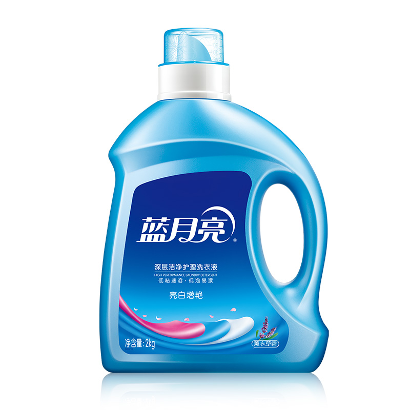 蓝月亮10.32斤洗衣液套装:薰亮白(2kg+袋装500g×2)+手洗(1kg+500g+500g袋装+80g*2)高清大图