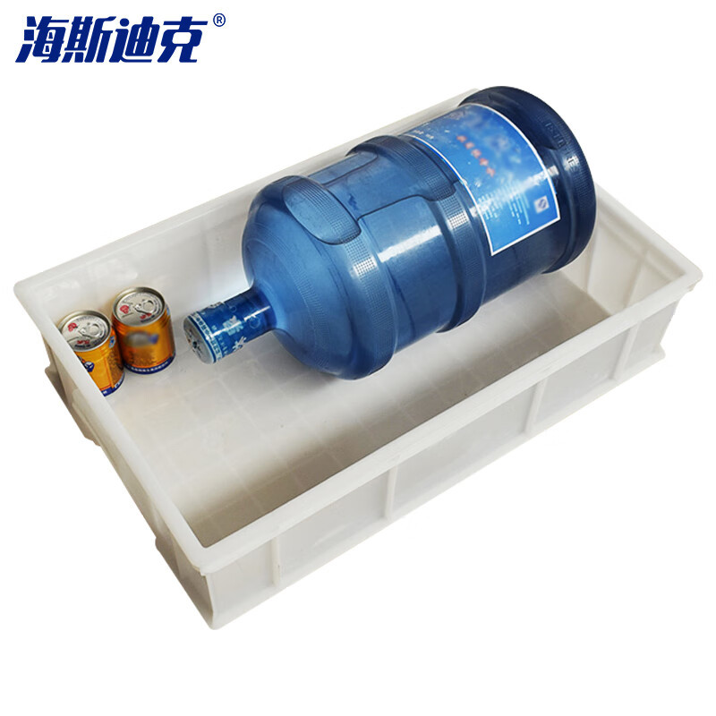 海斯迪克 HKCC01 塑料长方形零件盒 零件盒子 物料周转箱 收纳箱 储物箱H8白251*175*75mm