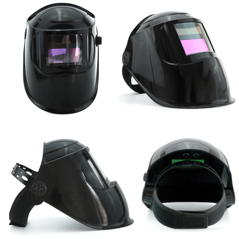 电焊面罩自动变光太阳能电焊工滤波面罩氩弧焊视频