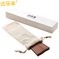 达乐丰 木质筷子 KZ018 10双装 进口红檀木筷 无漆无蜡筷子 实木筷子家用小礼盒原木筷 国产 一次性使用(否)