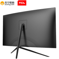 TCL 23.6英寸1800R曲面电脑显示屏 广视角微边滤蓝光不闪屏高清游戏电竞显示器(HDMI/VGA)T24M7C