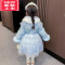 可莉允女童2022新款冬季羽绒服棉服加厚外套儿童爱莎公主裙女宝洋气礼服