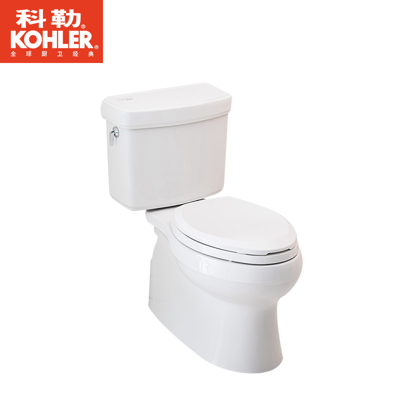 科勒KOHLER马桶 皮诺五级旋风绿能分体座便器 静音缓降坐便器K-7784T智能盖板8297