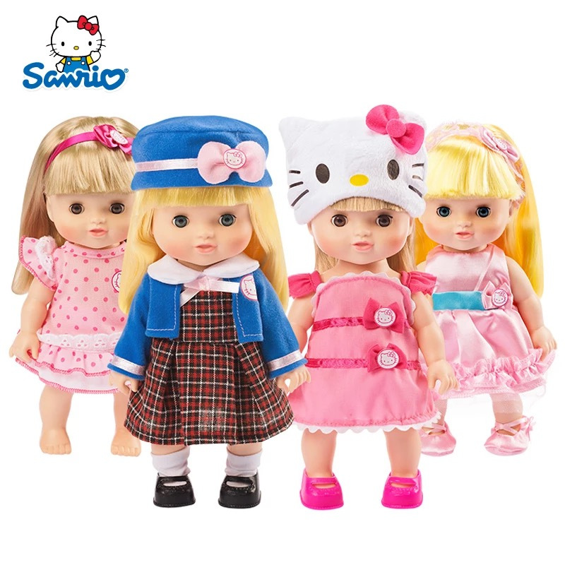 正版Hello Kitty 凯蒂猫 星月小璐宝提篮豪华套装 毛绒过家家玩具单个娃娃装