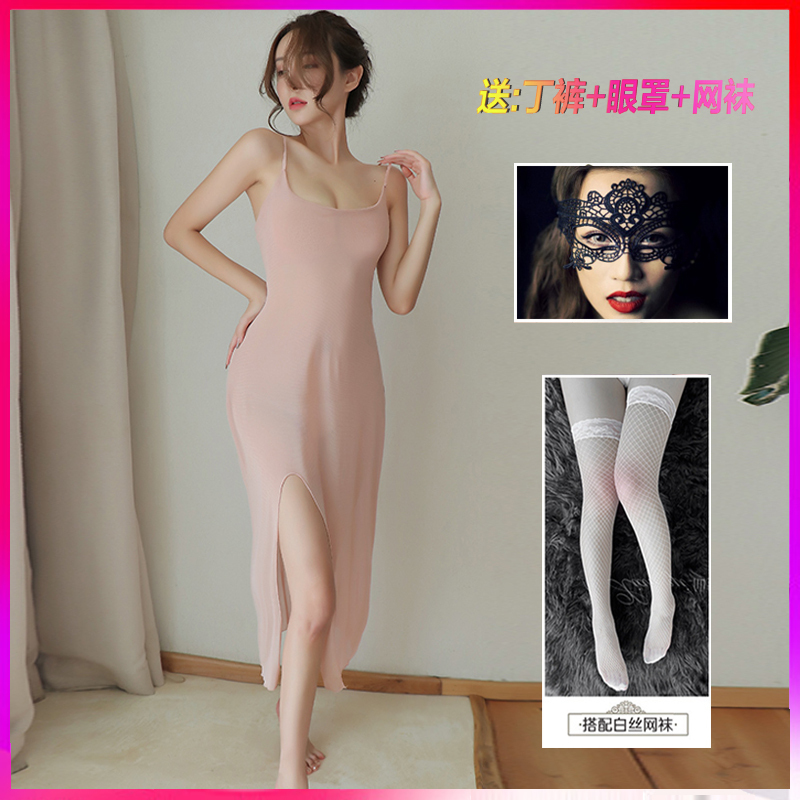 长夜漫漫女式情趣睡衣裙性感内衣成人用品制服套装破洞开档露乳免脱诱惑骚透视明网蕾丝袜女仆学生jk护士秘书旗袍空姐装角色扮演