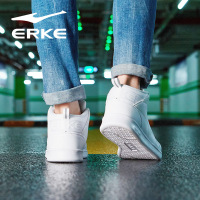 鸿星尔克（ERKE）秋季新款时尚百搭女子运动滑板鞋潮流休闲联名白鞋女