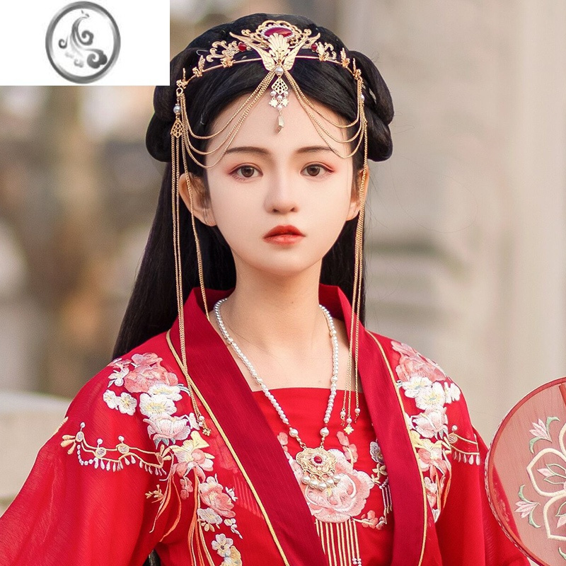 JiMi珍珠项链古风项圈手工汉服旗袍民族风宋风日常如意锁复古软璎珞
