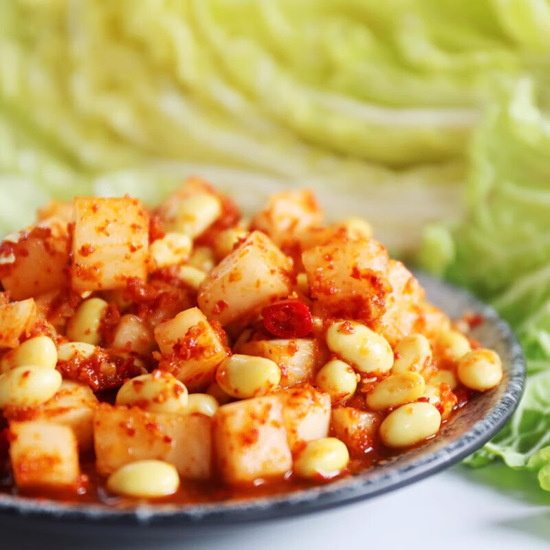 淳于府家用下饭菜泡面搭档腌菜榨菜韩式泡菜 萝卜泡菜80g 5袋