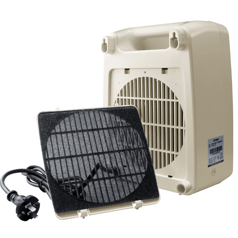 艾美特PTC陶瓷小型暖风机HP2007水浴室办公室电暖器温控取暖器 白色高清大图