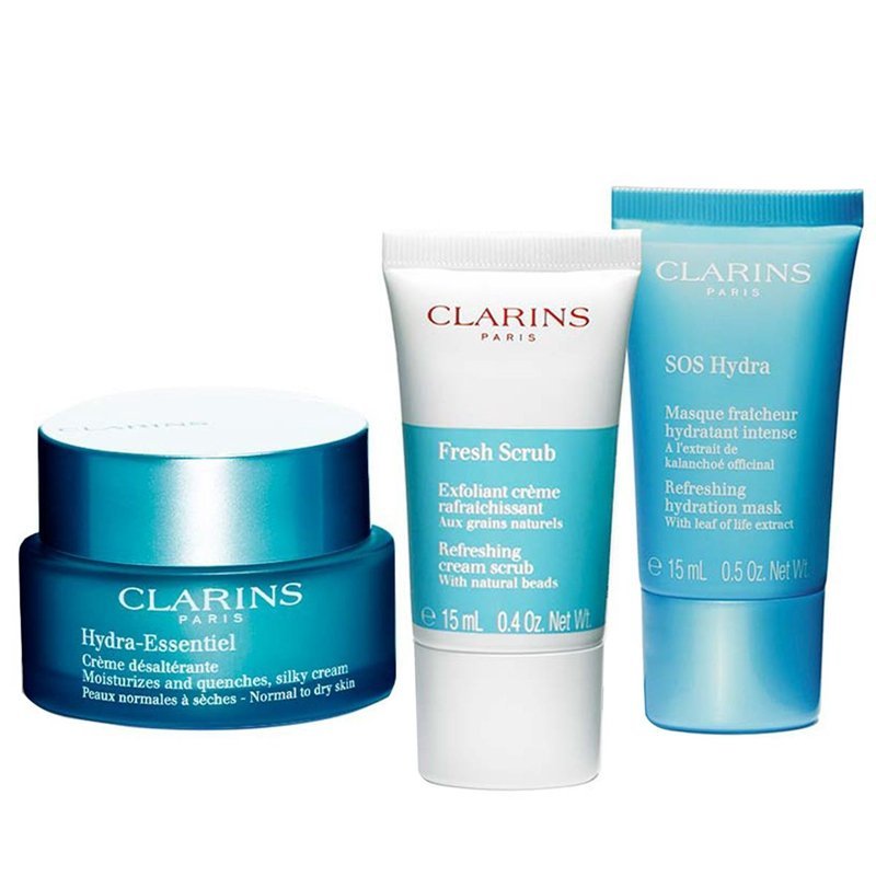 CLARINS娇韵诗 (恒润奇肌保湿面霜 中干性肌肤 50ml+日霜15ml +晚霜15ml)[原厂套盒]
