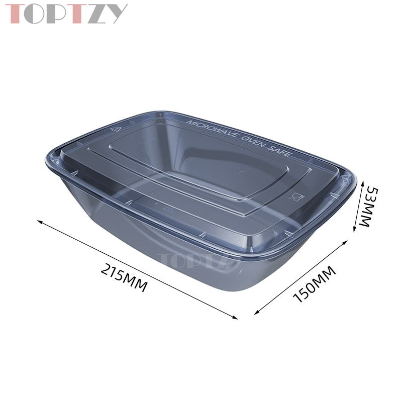 toptzy TZ5071813 一次性餐盒方形外卖打包盒 50个高清大图