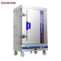 lecon/乐创洋博 6盘燃气蒸饭柜商用 多功能蒸饭机 自动4/6/8/10/12/24盘蒸饭车 蒸饭箱