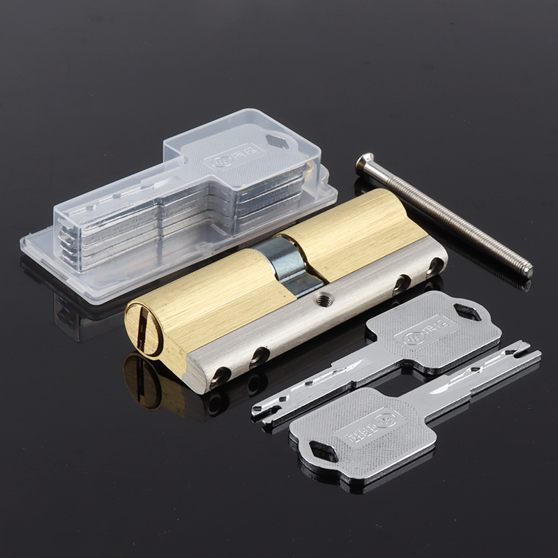 玥玛防盗门锁芯家用换锁心防暴力技术开锁铜质多轨道叶片c级2020b