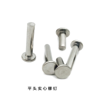 安赛瑞 430368不锈钢平头实心铆钉 Φ3×6mm(500个装)