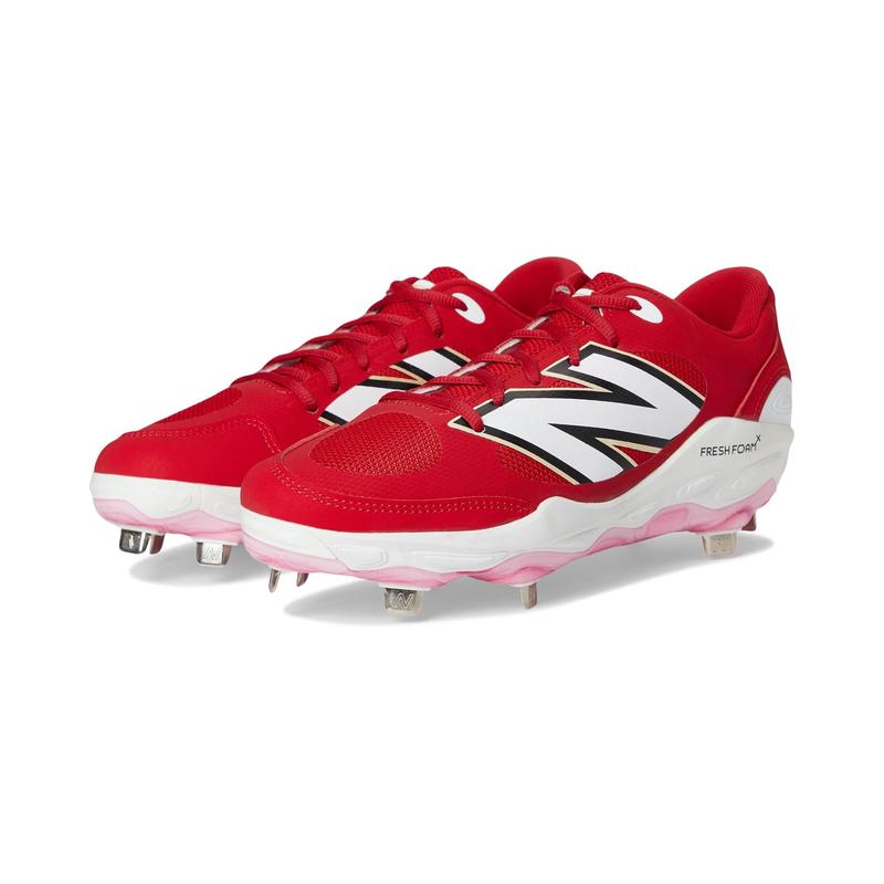 新百伦(New Balance)New Balance男子棒球鞋缓震耐用透气橡胶底专 Team_Red/White 42