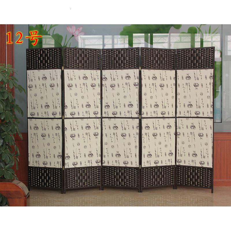 布艺屏风藤编实木折屏隔断玄关试衣间时尚办公酒店屏园高清大图