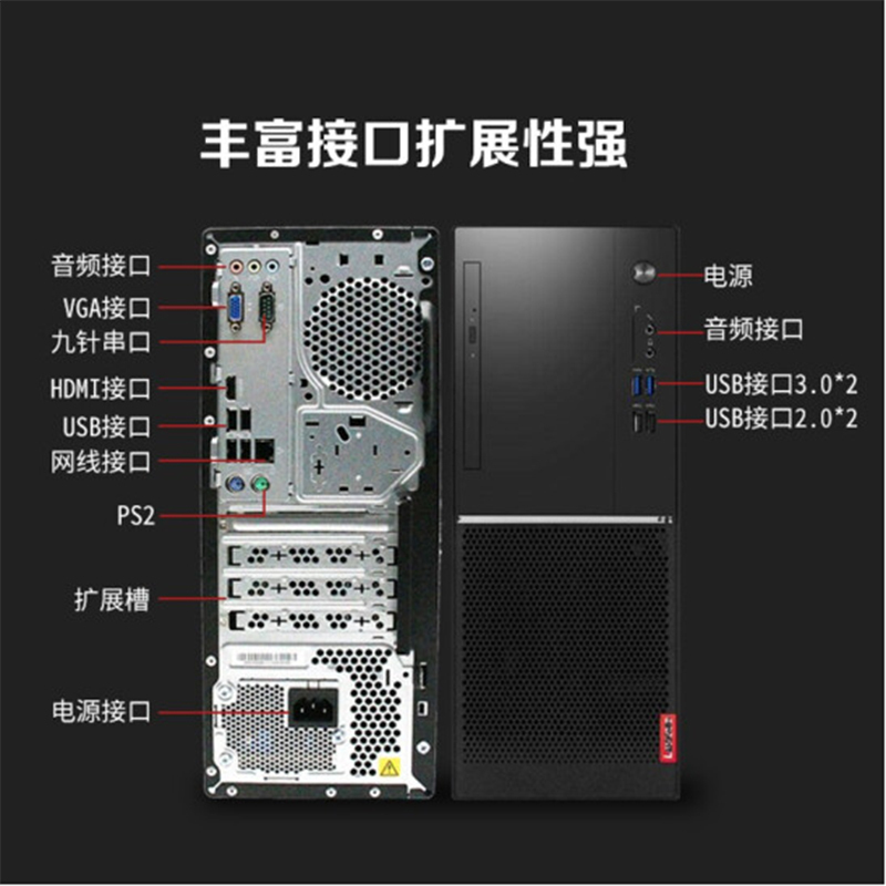商用台式电脑整机 扬天M6603K I5-7400/8G/1T -10606