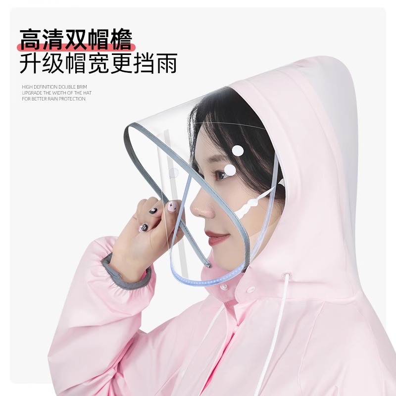 正雨雨衣女款长款全身防暴雨单人一体式成人外穿电动车连体防雨服雨披高清大图