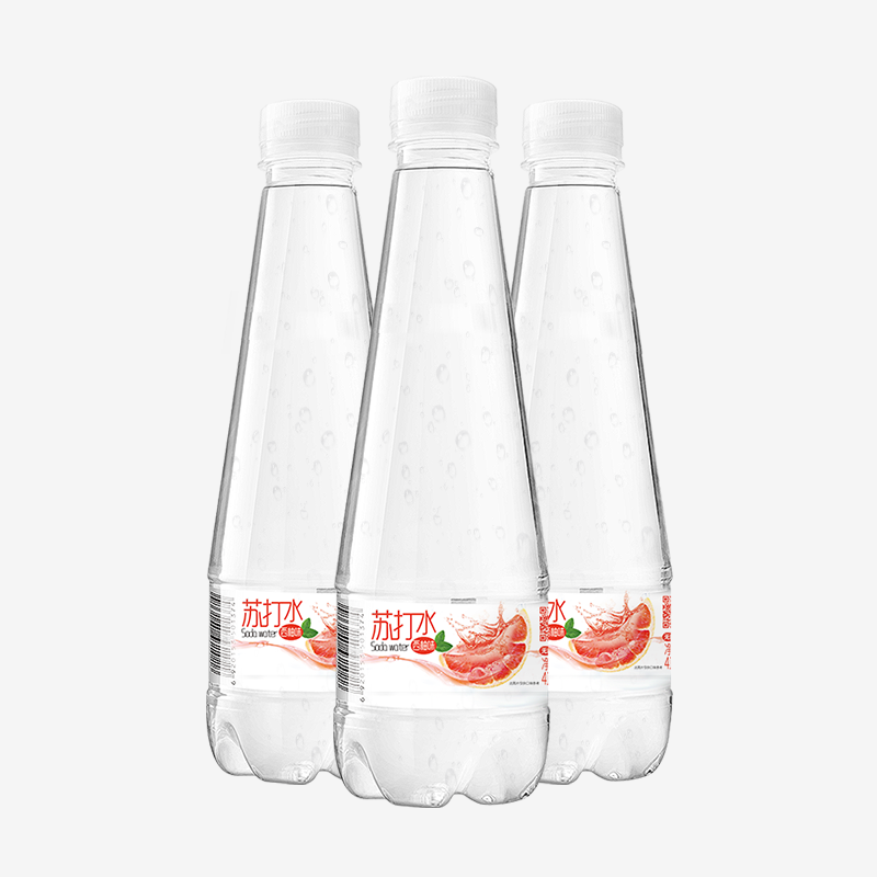 天地精华 西柚味苏打水 410ml*15瓶 0糖0脂0卡饮料 无汽无糖饮料整箱装 小瓶装饮用水