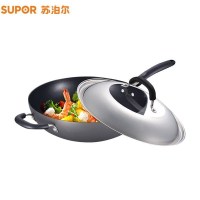 苏泊尔（SUPOR）EC1232P02经典不粘少油烟炒锅明火电磁炉通用合金直径32cm【预售】