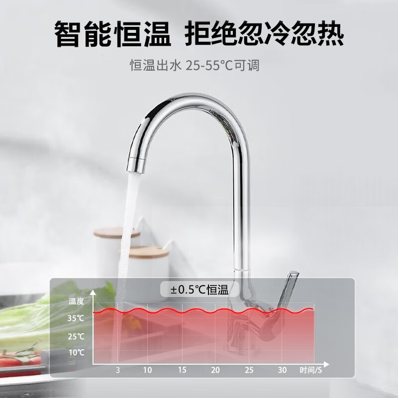约克(YORK)即热式小厨宝C8上出水即热式厨宝家用厨房小型恒温大水量免储水5500W高清大图