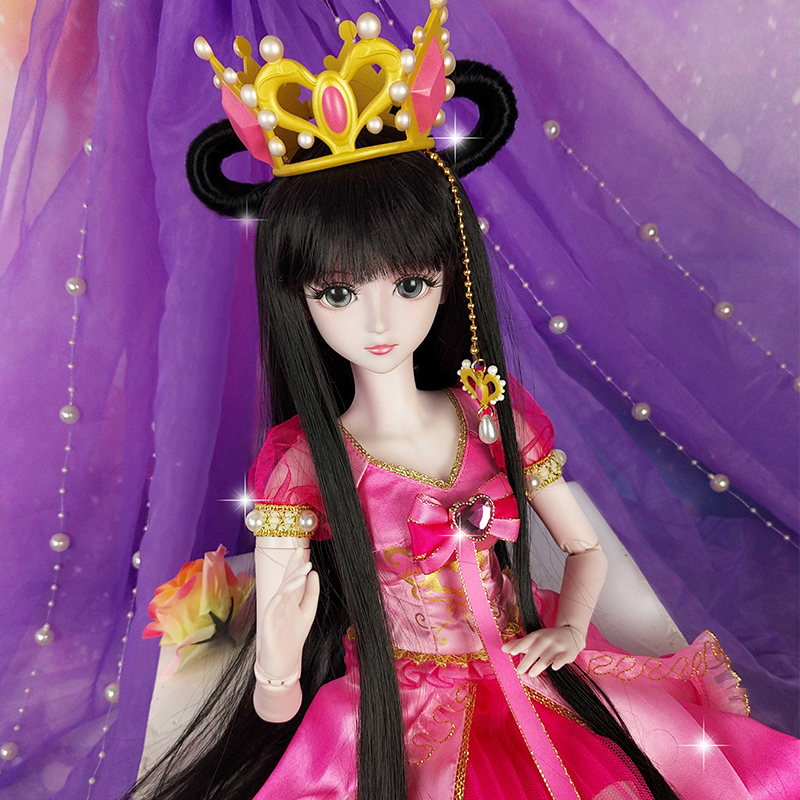 叶罗丽娃娃正品罗丽仙子甜爱心钻夜萝莉娃娃罗丽公主裙仿真洋娃娃