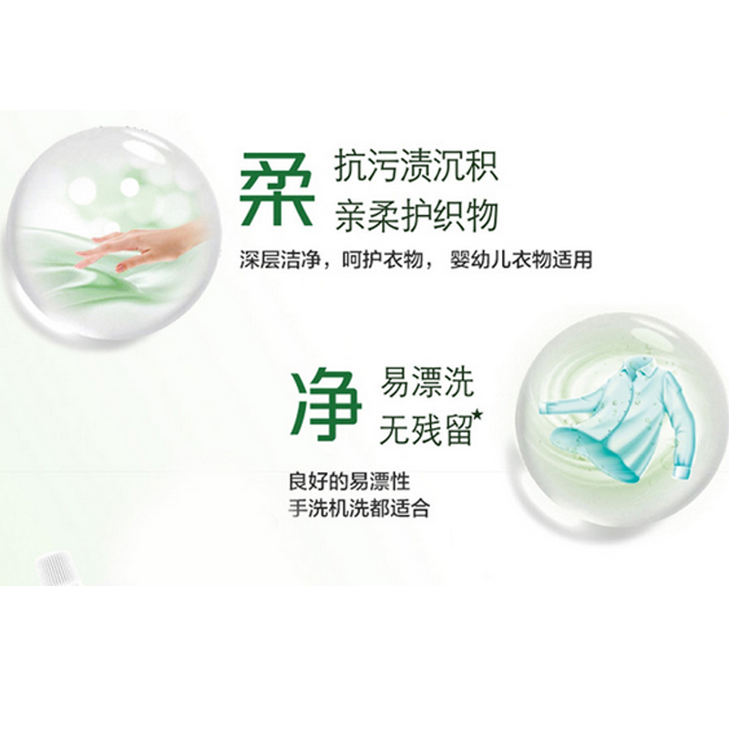 洁劲100薰香呵护洗衣液(袋装)2KG(62)
