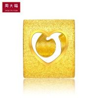 周大福Q字母路路通黄金饰品足金吊坠(工费:48计价)F189560