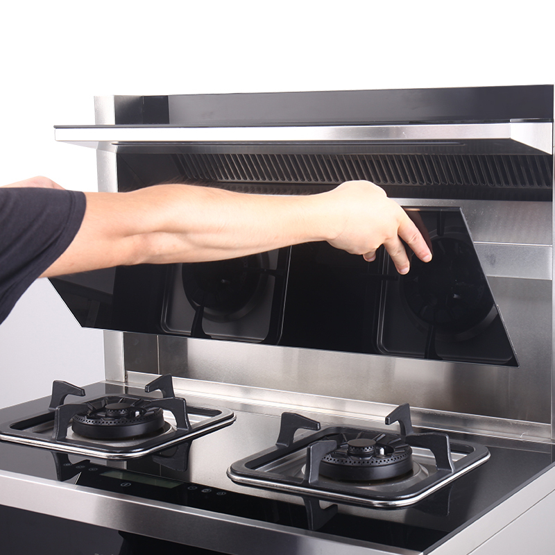 奥帅aoshuaiq5l天然气集成灶52kw天然气燃气灶集成灶一体式烟灶消毒柜