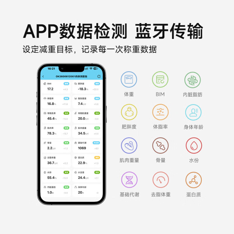 多瑞米华 体脂秤DR-B1022高清大图