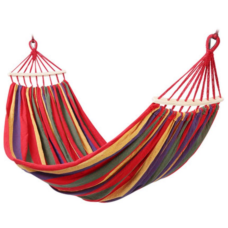 吊床单双人情侣吊床户外室内吊椅休闲公园露营秋千帆布弯木吊床