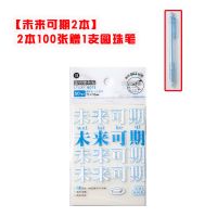 透明便利贴防水粘性强不易破损便利贴日常书写小巧便利|未来可期[2本100张]赠1支圆珠笔 铅笔圆珠笔可写中性笔水笔不建议