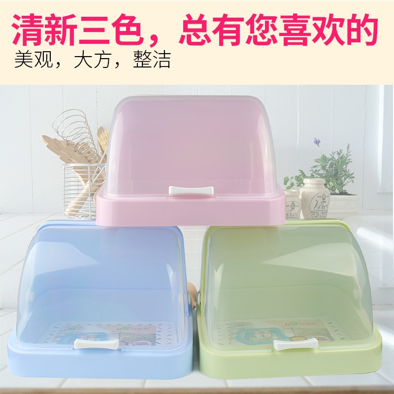 厨房置物架水杯架子沥水架碗架放碗筷收纳箱带盖防尘杯子收纳盒收纳层架 三维工匠高清大图