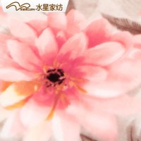 水星家纺加厚毛毯秋冬毯子双人保暖毛毯满庭芳华拉舍尔毯绒面1.5m床其他