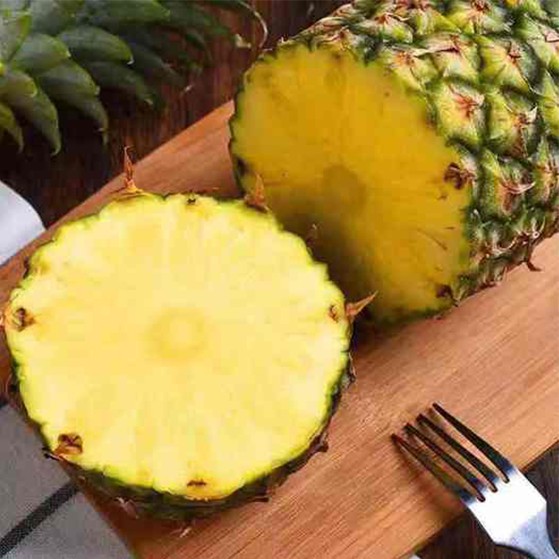 [西沛生鲜]广东徐闻菠萝 中果 净重9斤 箱装 新鲜水果 5-7个 产地直发 冷藏国产热带水果 西沛高清大图