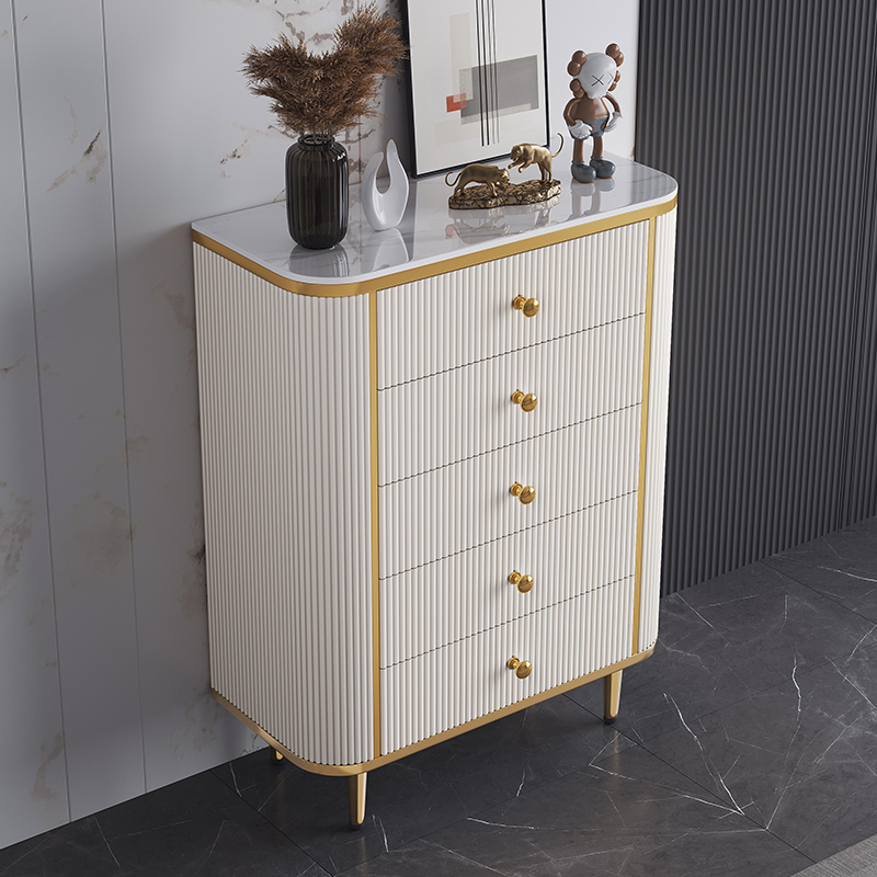 欧梵森 意式轻奢岩板斗柜现代简约家用收纳柜多层储物柜子小户型