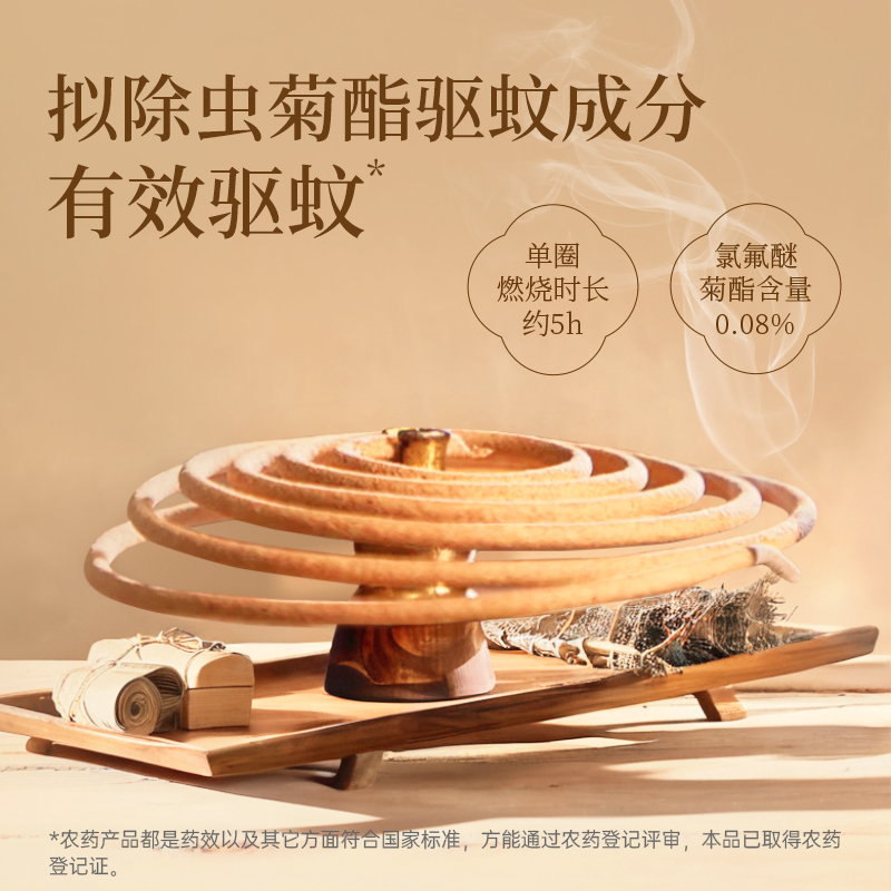 榄菊檀香型精品线香(40圈*2筒)*4组高清大图
