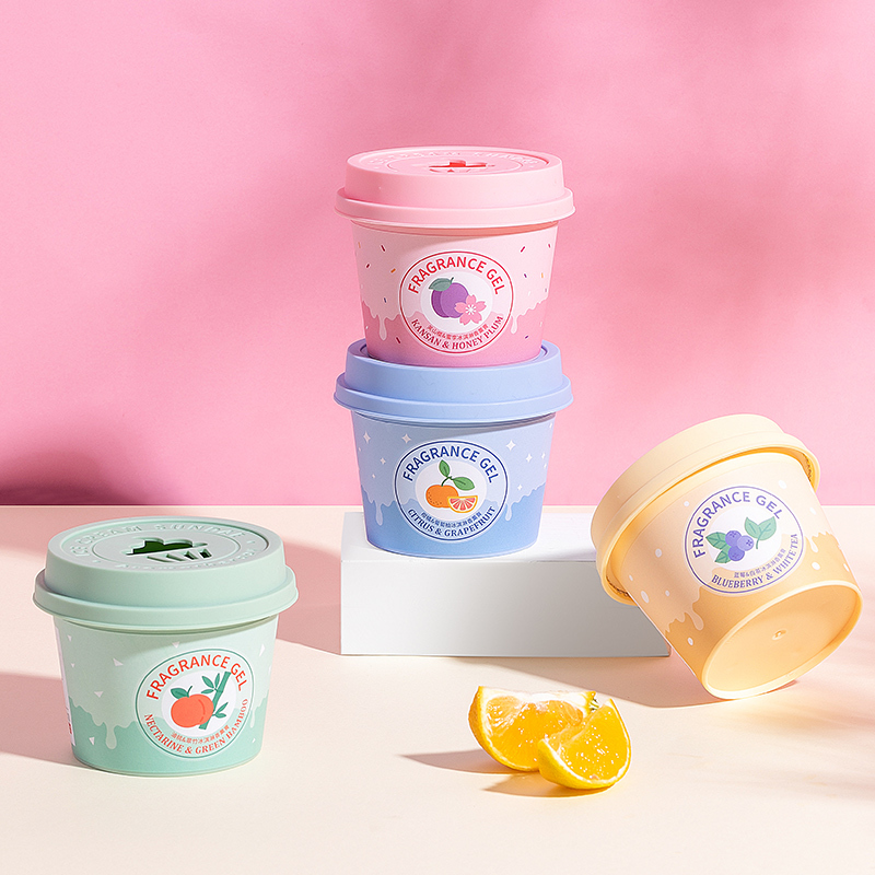 名创优品 (miniso) 油桃&翠竹冰淇淋香薰膏室内卫生间清新芬芳中和异味香包花果香