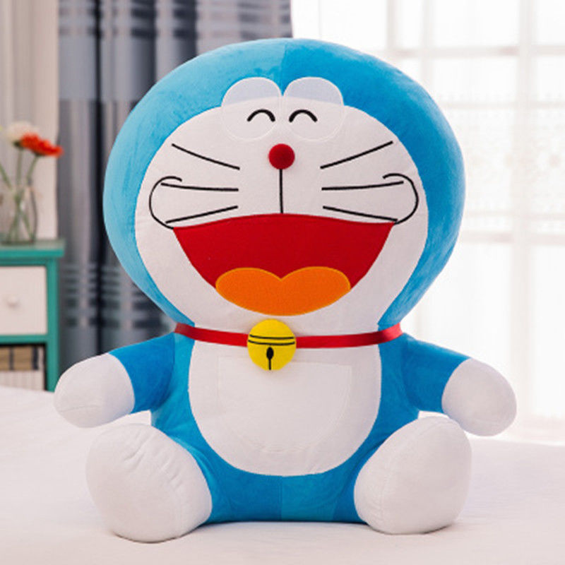 哆啦a梦公仔生日礼物叮当猫毛绒玩具机器猫玩偶蓝胖子睡觉抱枕女 大笑