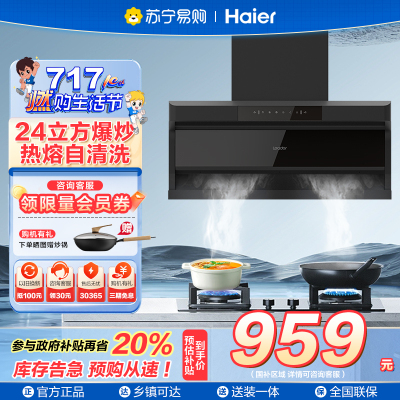 海尔统帅油烟机CXW-298-IQ92D