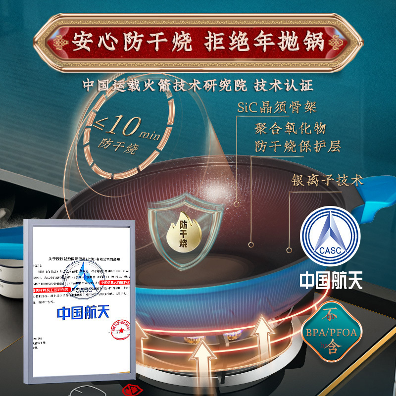 [团购专享]帝伯朗菲尼雅浮雕多用不粘锅32cm 常磐绿