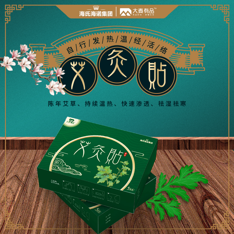 海氏海诺 艾灸贴暖身贴 5袋*5盒高清大图