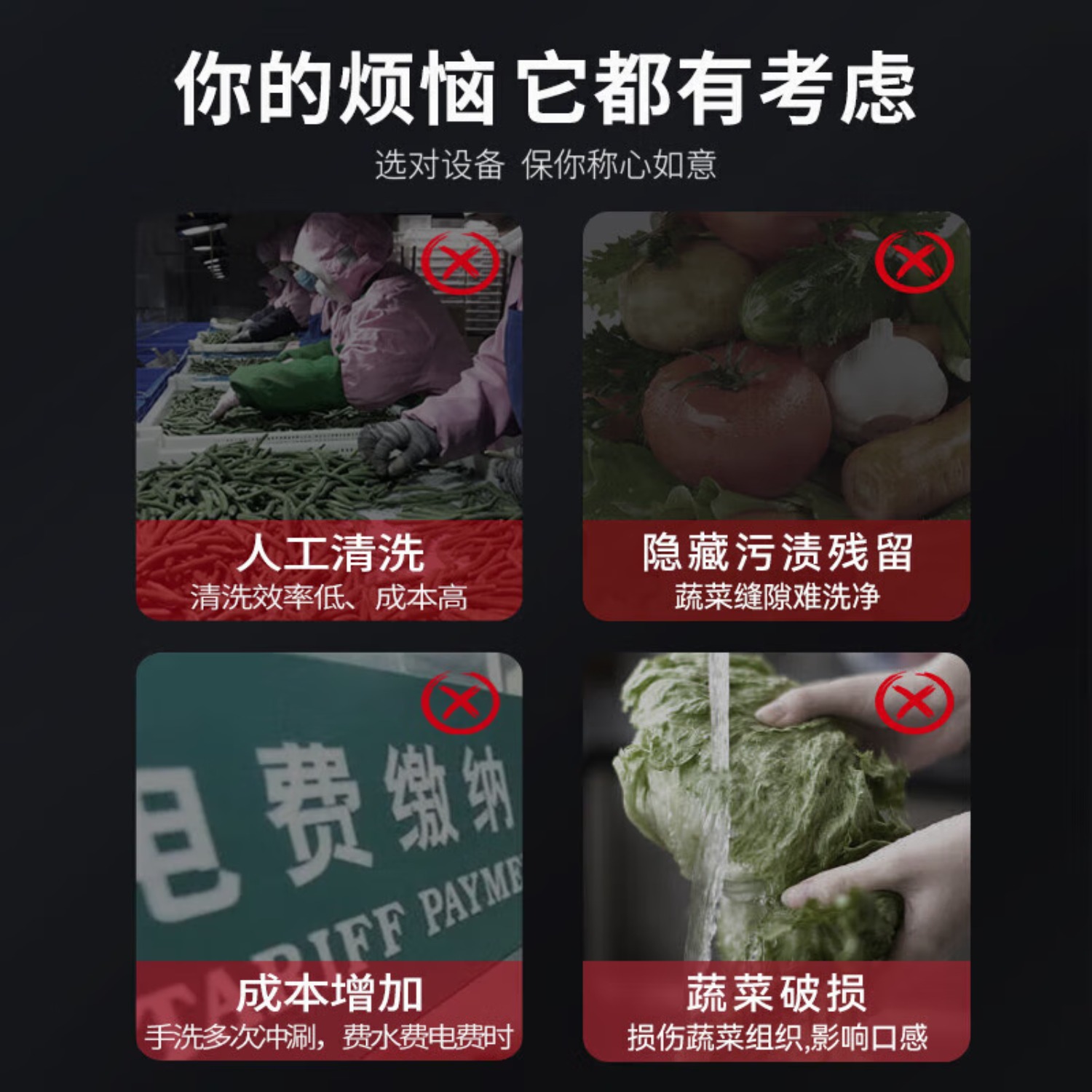 麦大厨 商用洗菜机全自动多功能涡流加热臭氧气泡冲浪式食堂果蔬清洗机 MDC-XXB1-XCJ-DGN4-Q15A高清大图
