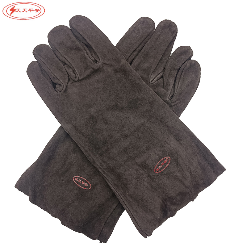 天天平安电焊手套焊工手套 纯牛皮款高清大图
