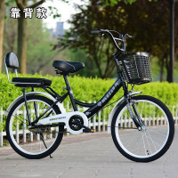 儿童1822寸折叠自行车916岁男女童适用学生公主款oM +坐垫+礼包黑色 折叠款22寸【140-155CM】