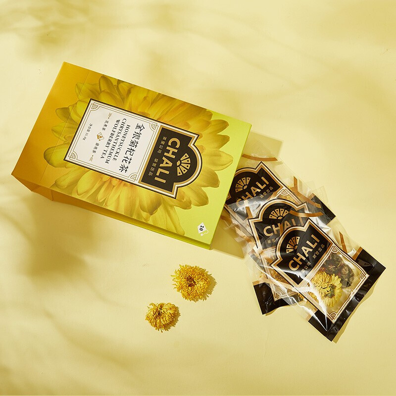 茶里(ChaLi) 金银菊杞花茶金银花茶菊花枸杞茶养生茶10包/盒