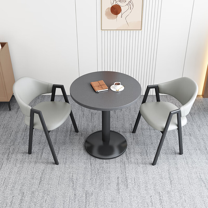 【标采】办公家具 三人位洽谈桌 一桌三椅