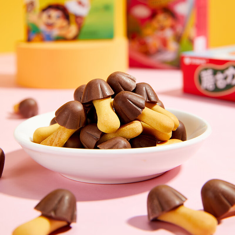 好丽友c蘑古力巧克力味48g6盒